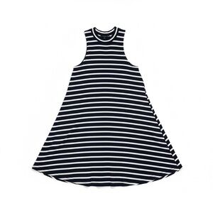 Hollister Navy and White Striped Sleeveless Mini Dress